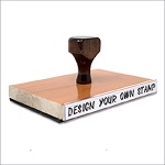 6" hohe Handstempel aus Gummi