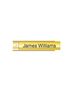 2 x 8 Gold Metal Wall Holder w/Plate