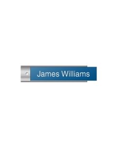 2 x 8 Silver Metal Wall Holder w/Plate