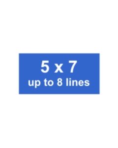5 x 7 Plate Only