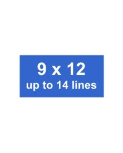 9  x 12 Plate Only
